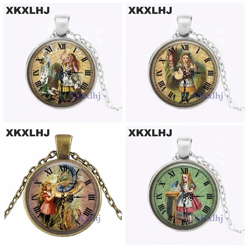 XKXLHJ Alice in Wonderland Necklace Handmade Pendant Girls Glass Cabochon Necklace Art Glass Cabochon Necklace for Women
XKXLHJ Alice in Wonderland Necklace Handmade Pendant Girls Glass Cabochon Necklace Art Glass Cabochon Necklace for Women
