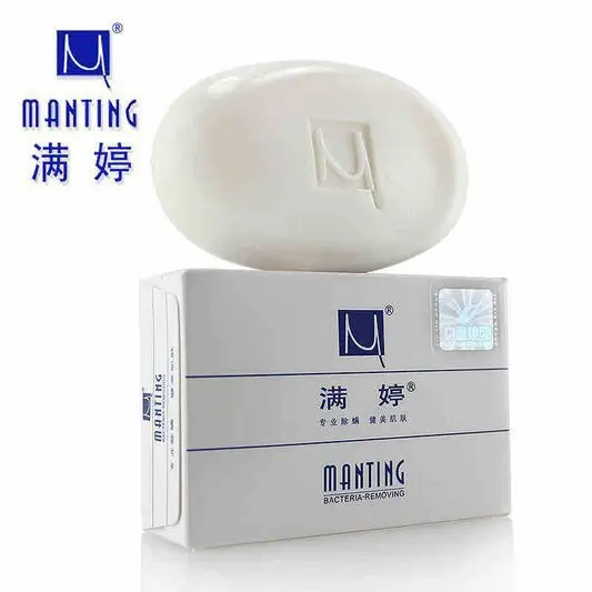 Image 1pc Manting Bacteria Removing Soap 100g Anti Bacterial Mites Acne Rosacea Oil Control Face Antibacterial Soap Cleanser