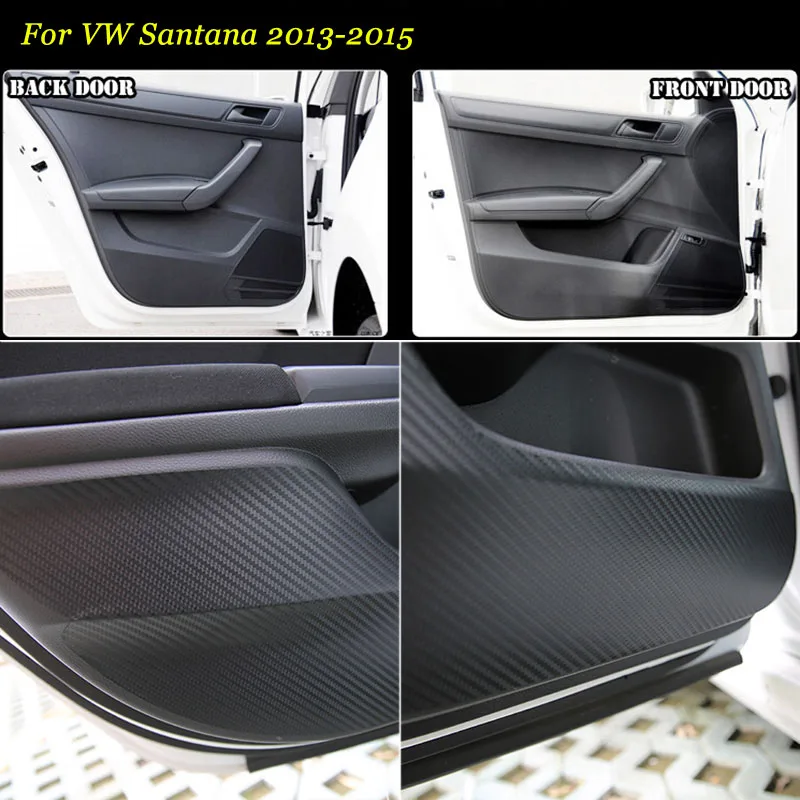 4pcs New Interior Carbon Fiber Doors Side Edge Anti-kick Protection Pad Sticker For VW Santana 2013-2015
4pcs New Interior Carbon Fiber Doors Side Edge Anti-kick Protection Pad Sticker For VW Santana 2013-2015