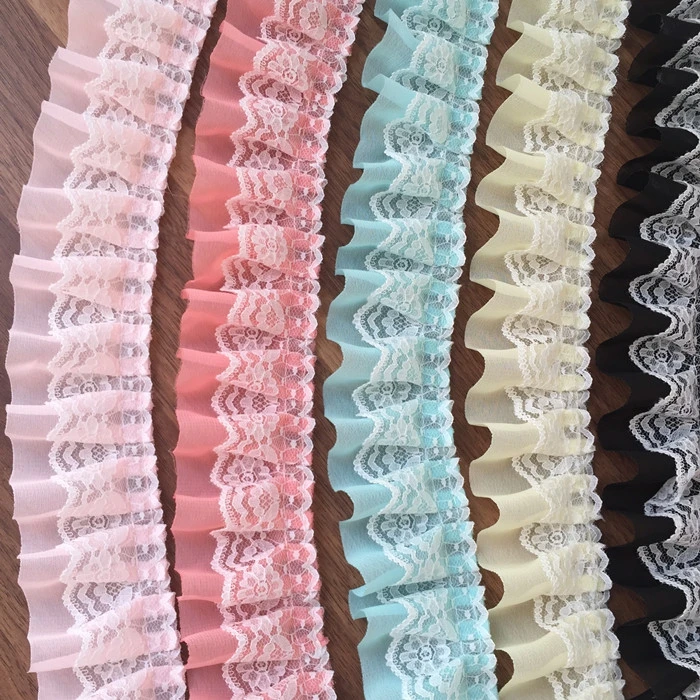 Pink Ruffled Lace Ribbon 2 Meters Pleated Mesh Lace Trimmings For Sewing Patchwork Lace Material
Pink Ruffled Lace Ribbon 2 Meters Pleated Mesh Lace Trimmings For Sewing Patchwork Lace Material