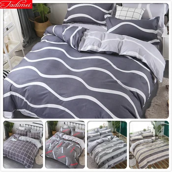 Wave Stripe 3/4 pcs Bedding Set Twin Queen King Full Size Bedspread Grey Cotton Bed Linen Couple Big Duvet Cover 180x220 200x230
Wave Stripe 3/4 pcs Bedding Set Twin Queen King Full Size Bedspread Grey Cotton Bed Linen Couple Big Duvet Cover 180x220 200x230