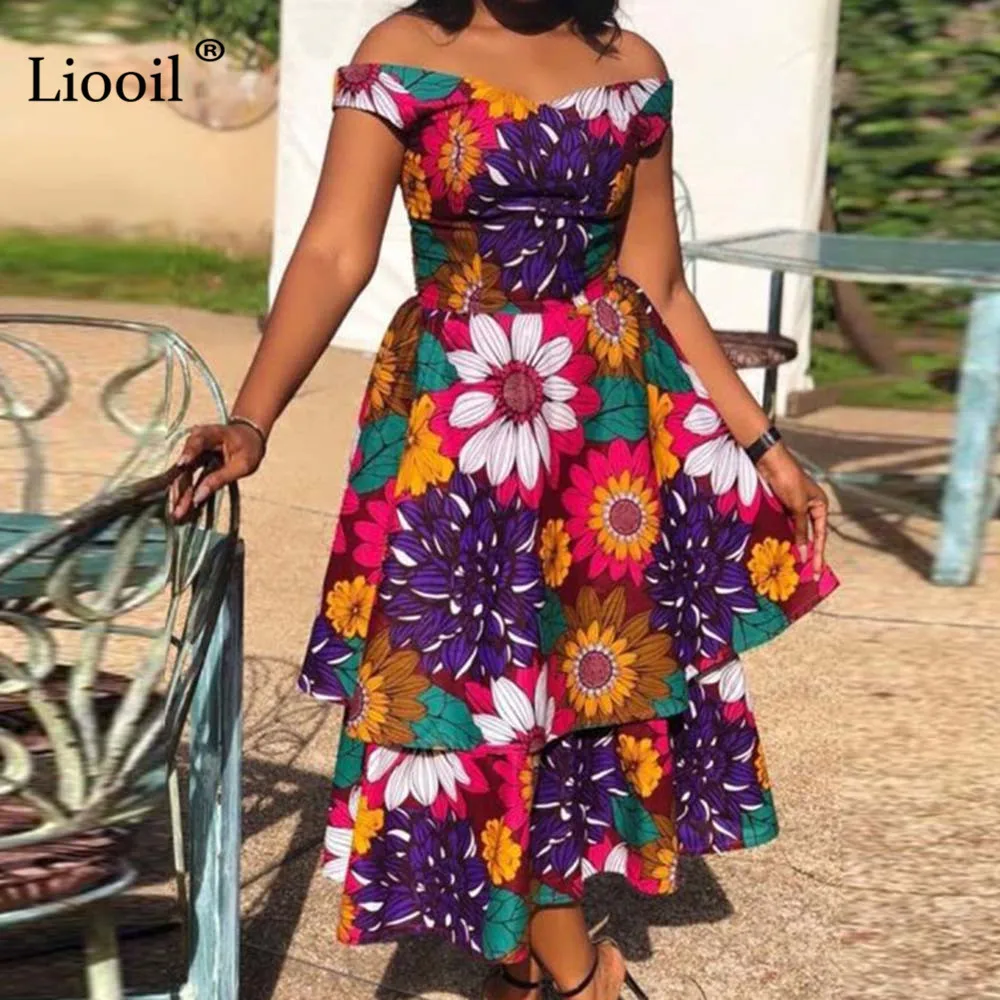 Liooil Off Shoulder Sexy Print Maxi Dress Women 2019 Summer Plus Size A-Line Swing Dress V Neck High Waist Party Long Dresses
Liooil Off Shoulder Sexy Print Maxi Dress Women 2019 Summer Plus Size A-Line Swing Dress V Neck High Waist Party Long Dresses