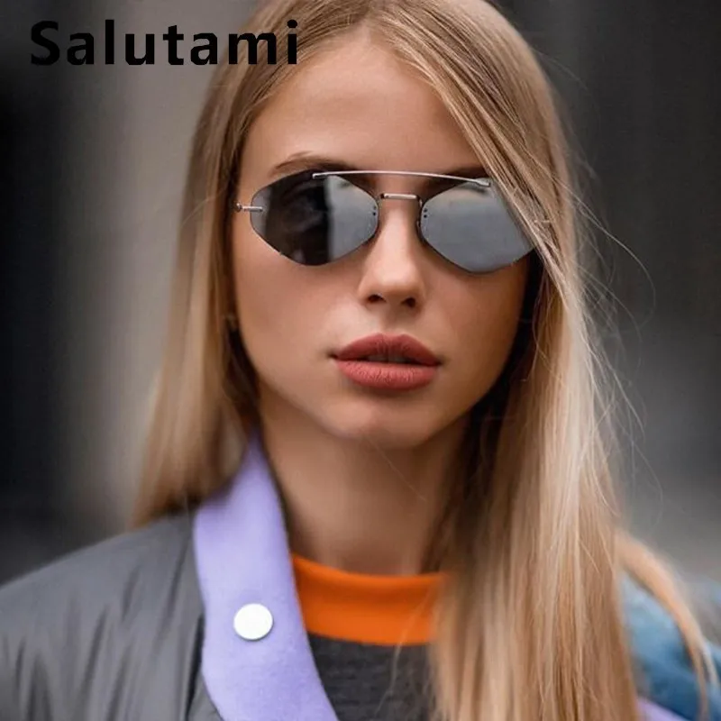 Frameless Polygon Women Sunglasses 2019 Luxury Brand Alloy Small Sun Glasses Men Vintage Chic Black Silver Clear Shades
Frameless Polygon Women Sunglasses 2019 Luxury Brand Alloy Small Sun Glasses Men Vintage Chic Black Silver Clear Shades
