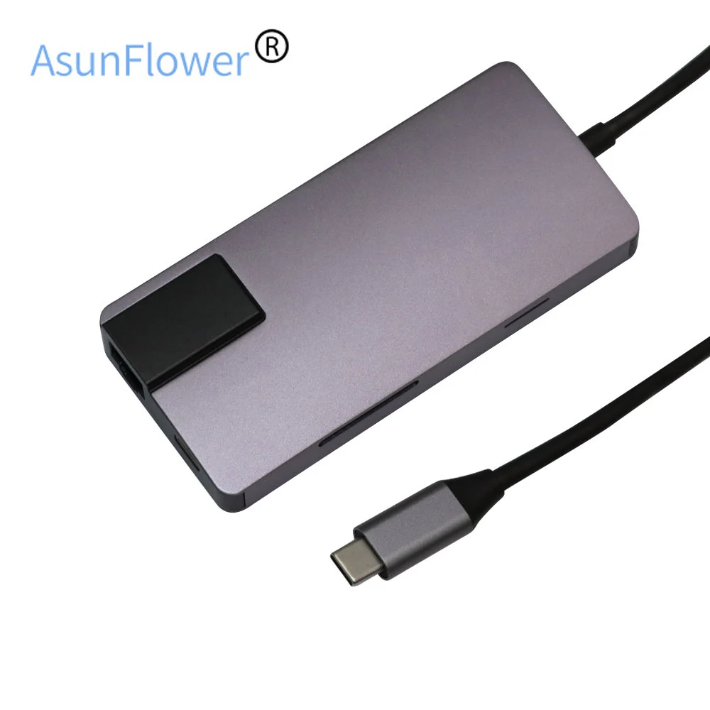 For MacBook Laptop Type C 8 in 1 HUB Adapter To HDMI Lan RJ45 TF SD Card Reader 5Gbps High Speed PD 2.0 5V 3A Charging Protocol
For MacBook Laptop Type C 8 in 1 HUB Adapter To HDMI Lan RJ45 TF SD Card Reader 5Gbps High Speed PD 2.0 5V 3A Charging Protocol