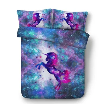 3D Unicorn Bedding set with Stars Luxury quilt duvet cover bed in a bag sheet linen California King Queen size twin double 4PCS
3D Unicorn Bedding set with Stars Luxury quilt duvet cover bed in a bag sheet linen California King Queen size twin double 4PCS
