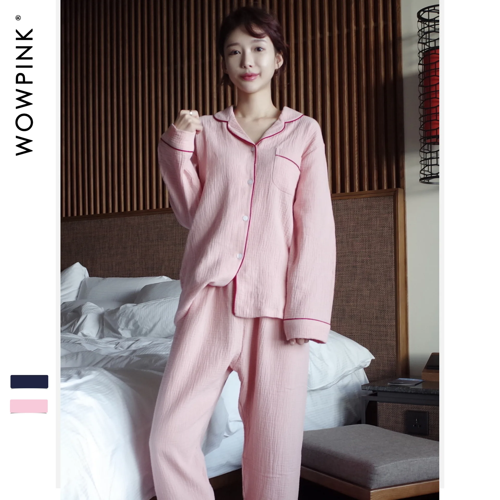 New Couple Style Wrinkled Pure Cotton Simple Home Clothes Long Sleeve Pyjamas Women Pajamas Couple Pijamas Flip-collar Nightwear
New Couple Style Wrinkled Pure Cotton Simple Home Clothes Long Sleeve Pyjamas Women Pajamas Couple Pijamas Flip-collar Nightwear