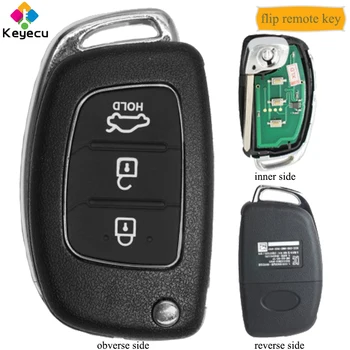 KEYECU Replacement Folding/ Flip Remote Key - 3 Buttons & 433MHz Frequency & ID46 Chip - FOB for Hyundai Accent 2014 2015 2016
KEYECU Replacement Folding/ Flip Remote Key - 3 Buttons & 433MHz Frequency & ID46 Chip - FOB for Hyundai Accent 2014 2015 2016