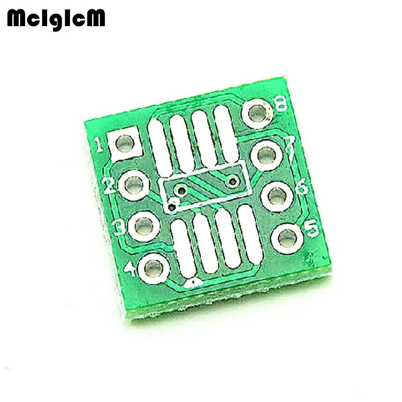MCIGICM 50PCS TSSOP8 SSOP8 SOP8 SMD to DIP8 IC Adapter Converter Socket Board Module Adapters Plate 0.65mm 1.27mm Integrated | Электронные
