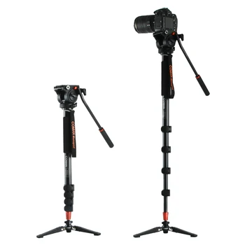 Coman KX3232 Aluminum Alloy Tripod Video Monopod with Fluid Pan Head + 3 Feet Support Unipod Holder for Canon Sony Nikon DSLR 
Coman KX3232 Aluminum Alloy Tripod Video Monopod with Fluid Pan Head + 3 Feet Support Unipod Holder for Canon Sony Nikon DSLR