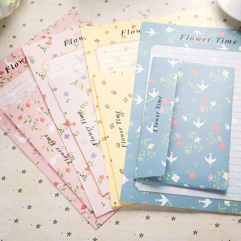 Coloffice (6 Letter Paper+3 envelopes) set Creative RetroCartoon Small Floral Sweets Envelope Letter Set Office School Supplies
Coloffice (6 Letter Paper+3 envelopes) set Creative RetroCartoon Small Floral Sweets Envelope Letter Set Office School Supplies