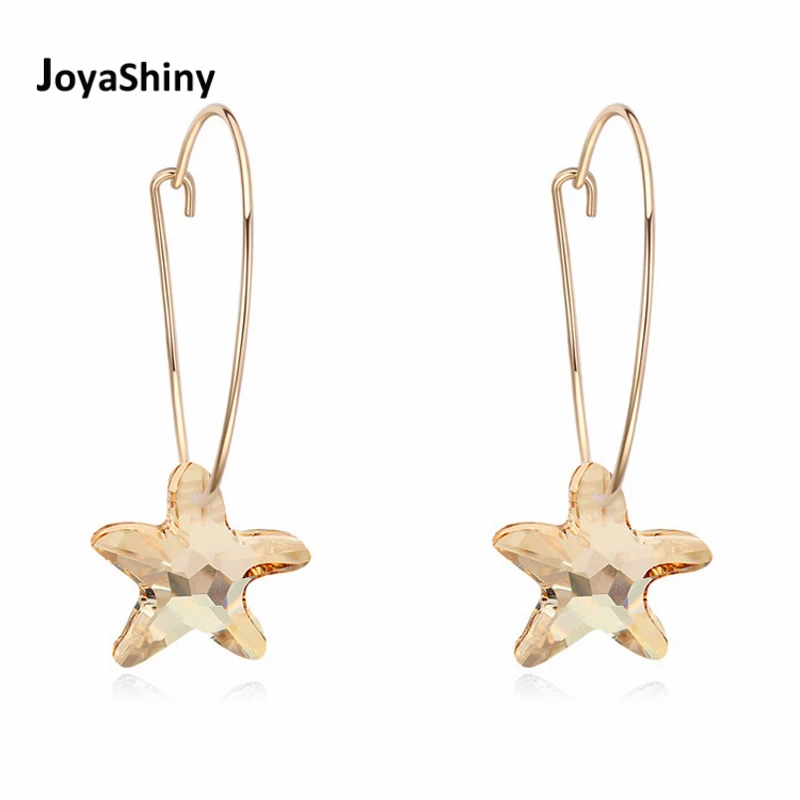 Joyashiny Made With Swarovski Elements Crystal Starfish statement Hoop Earrings For Women Fashion Jewelry Party Accessories
Joyashiny Made With Swarovski Elements Crystal Starfish statement Hoop Earrings For Women Fashion Jewelry Party Accessories