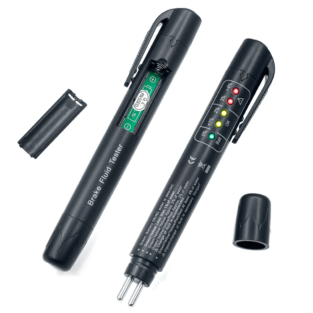 Car Brake Fluid Tester Car Diagnostic Tools 5 Leds Brake Fluid Testing Accurate Oil Quality Check pen for DOT3/DOT4 PRY Tool
Car Brake Fluid Tester Car Diagnostic Tools 5 Leds Brake Fluid Testing Accurate Oil Quality Check pen for DOT3/DOT4 PRY Tool