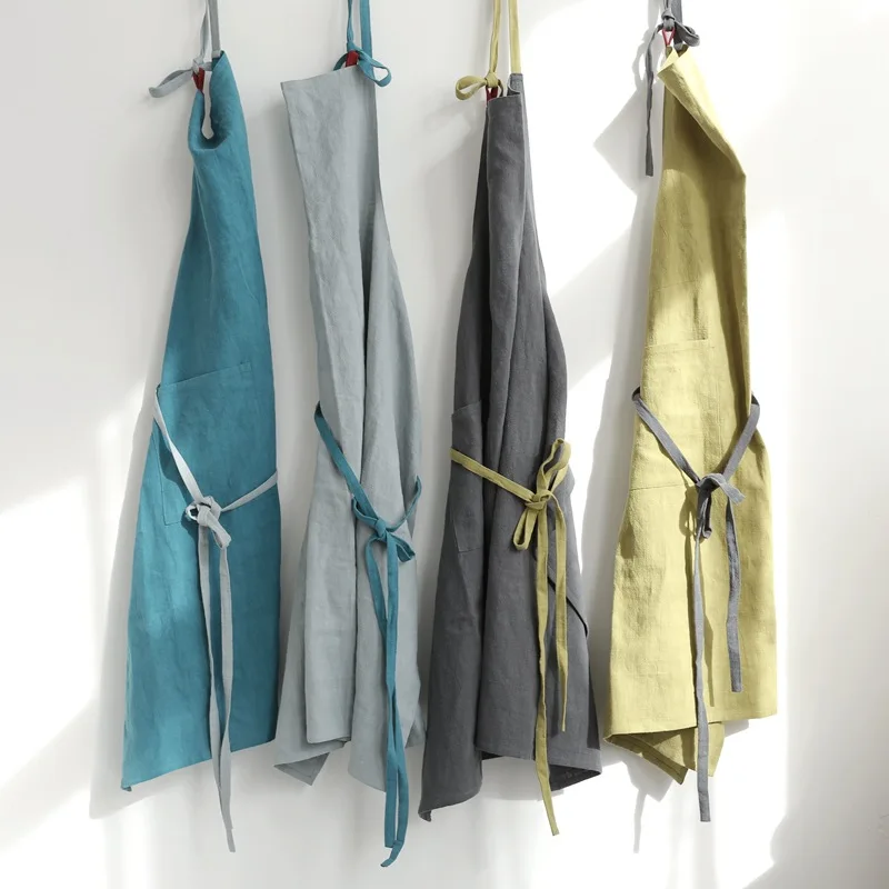 High End Linen Cotton Aprons Simple Uniform Unisex Adult Aprons for Woman Lady's Kitchen Cooking Gardening Coffee Shop
High End Linen Cotton Aprons Simple Uniform Unisex Adult Aprons for Woman Lady's Kitchen Cooking Gardening Coffee Shop
