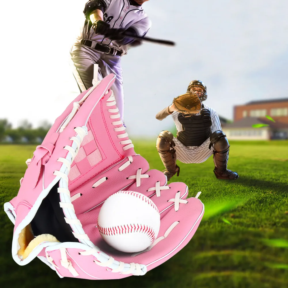 10.5/11.5/12.5 Inch Outdoor Sports Pink Baseball Glove Softball Practice Left Hand for Adult Man Woman Training
10.5/11.5/12.5 Inch Outdoor Sports Pink Baseball Glove Softball Practice Left Hand for Adult Man Woman Training