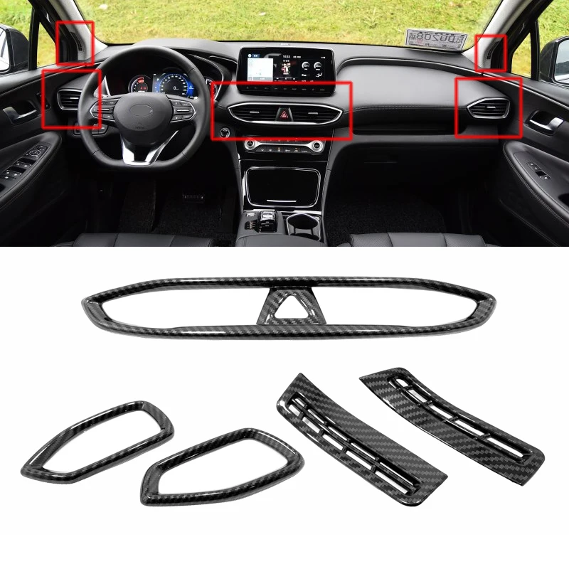 Interior Mouldings For Hyundai Santa Fe 2019 2020 Carbon Fiber Center Air Vent Outlet Cover Bezel Garnish Air Condition Outlet
Interior Mouldings For Hyundai Santa Fe 2019 2020 Carbon Fiber Center Air Vent Outlet Cover Bezel Garnish Air Condition Outlet