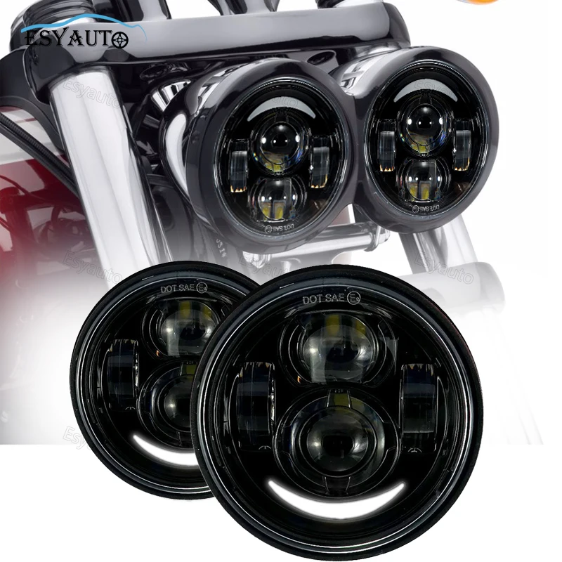 Motorcycle 5 inch Headlights Hi/Lo Beam Headlamp white DRL 40W driving Lamp LED headlights For fat bob 2 Pcs/Set
Motorcycle 5 inch Headlights Hi/Lo Beam Headlamp white DRL 40W driving Lamp LED headlights For fat bob 2 Pcs/Set