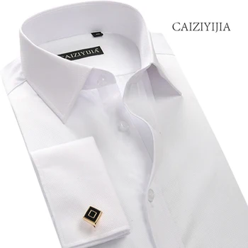 CAIZIYIJIA 2019 Designer Solid Men Dress Shirt High Quality Long Sleeve French Cuff Wedding White Shirt With Cufflinks Plus Size
CAIZIYIJIA 2019 Designer Solid Men Dress Shirt High Quality Long Sleeve French Cuff Wedding White Shirt With Cufflinks Plus Size
