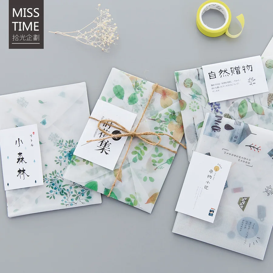 Elegant transparent Flower Printing Love Letter envelope Sulfuric acid paper envelope fresh natural random Style 1 Set (4PCs)
Elegant transparent Flower Printing Love Letter envelope Sulfuric acid paper envelope fresh natural random Style 1 Set (4PCs)