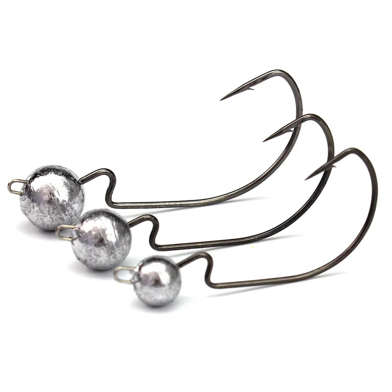 5Pcs/Lot Round Lead Crank Sharp Hooks Weight 3.5g/7.5g/10.5g Jig Head Artificial Bait Worms Soft Lure Fishing Hook
5Pcs/Lot Round Lead Crank Sharp Hooks Weight 3.5g/7.5g/10.5g Jig Head Artificial Bait Worms Soft Lure Fishing Hook