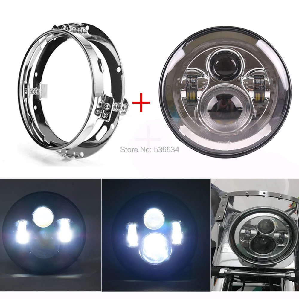 1 Set Chrome 7"LED Headlight and 7" Mount Bracket For 2002-2017 Harley Davidson Electra Glide Ultra Classic CVO
1 Set Chrome 7"LED Headlight and 7" Mount Bracket For 2002-2017 Harley Davidson Electra Glide Ultra Classic CVO