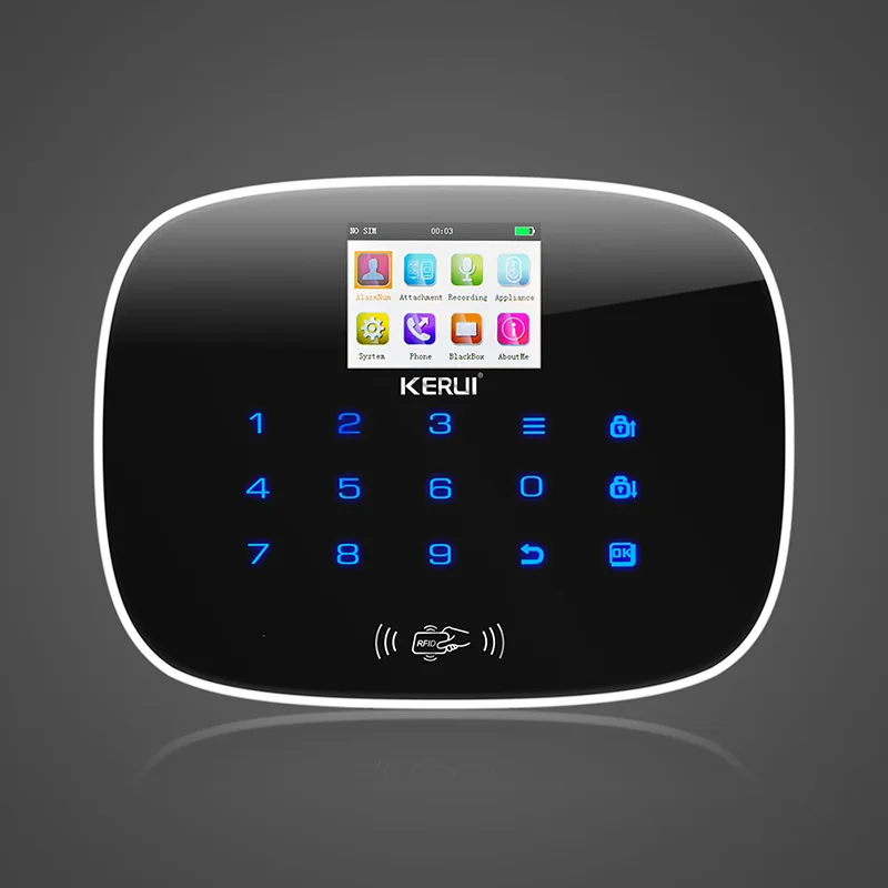 

KERUI G19 IOS Android APP Host Wireless GSM Alarm System TFT Color Display Autodial Burglar Intruder Security Home Alarme Panel