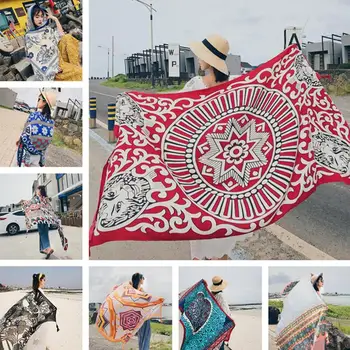 2018 New 90x180cm Twill cotton Pareo Beach Cover-Ups Women Large Beach Dress Bikini Bathing Swimwear Cover Up Sarong Wrap Scarf
2018 New 90x180cm Twill cotton Pareo Beach Cover-Ups Women Large Beach Dress Bikini Bathing Swimwear Cover Up Sarong Wrap Scarf