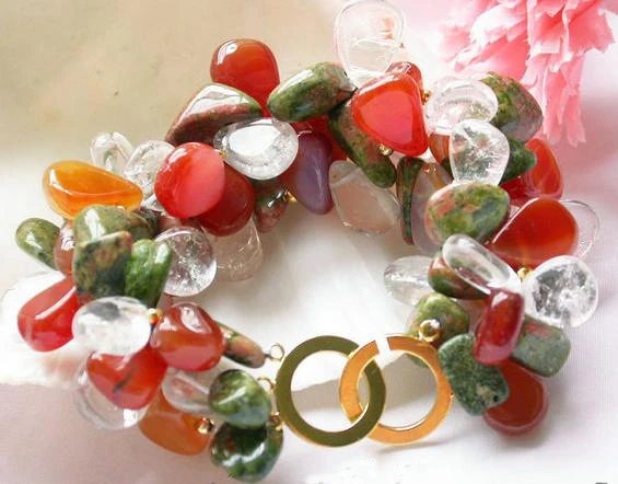 Handwork Real Pearl Bracelet,3Strands 8inches Multicolor Stone Bracelet,Women Gift Jewellery
Handwork Real Pearl Bracelet,3Strands 8inches Multicolor Stone Bracelet,Women Gift Jewellery