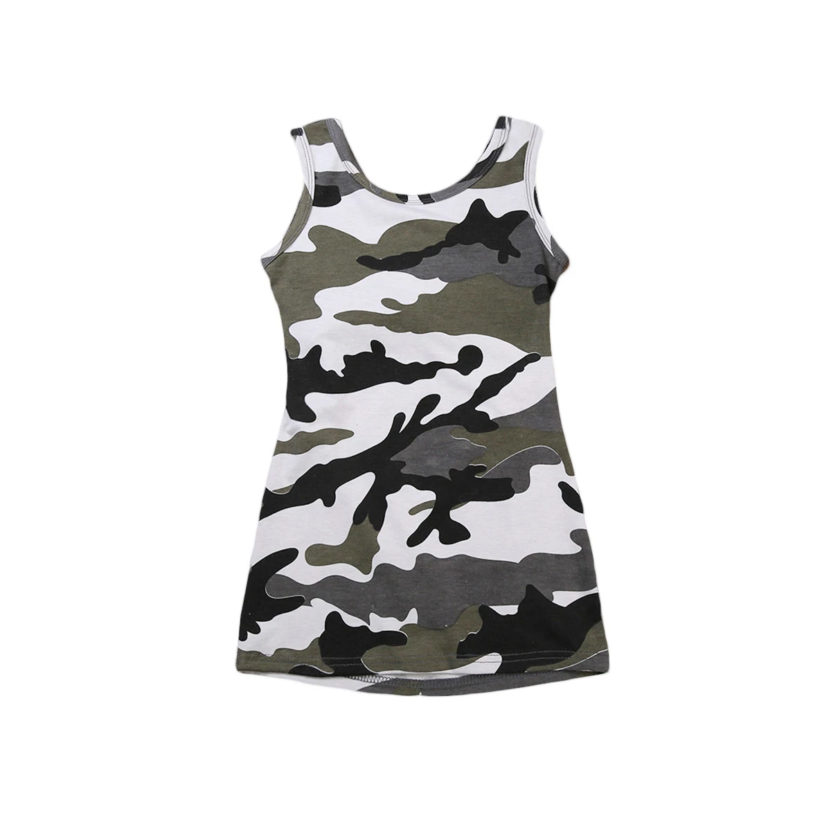 Мини-платье для маленьких девочек на каждый день армейское зеленое платье с