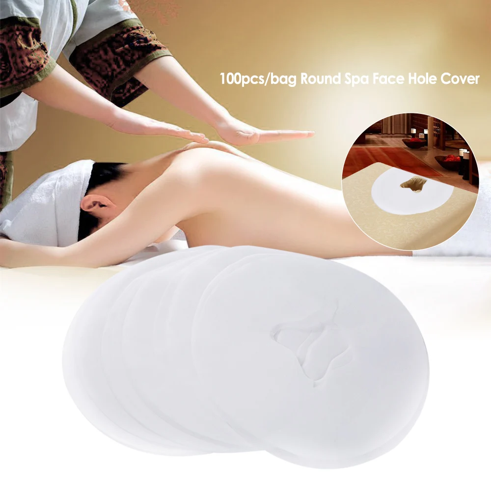 100pcs/lot Disposable Breathing Sheet Non Woven Fabric Face Pad Rest Overlay Pad Massage Table SPA Salon Pillow Face Hole Cover
100pcs/lot Disposable Breathing Sheet Non Woven Fabric Face Pad Rest Overlay Pad Massage Table SPA Salon Pillow Face Hole Cover