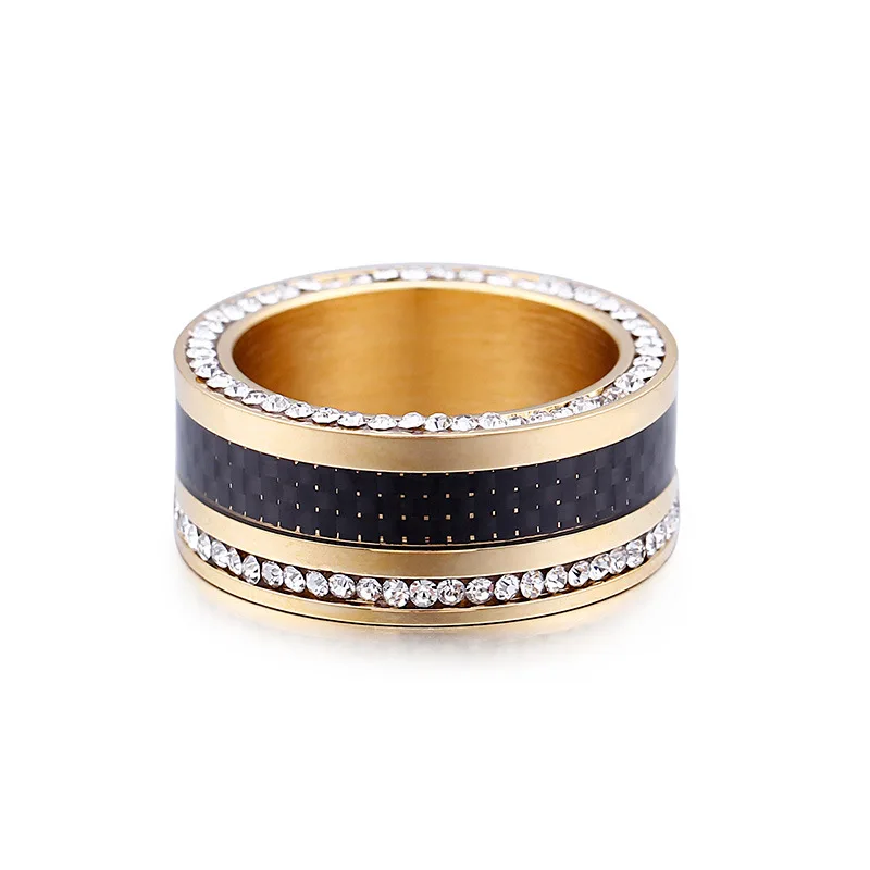 Gold Silver Stainless Steel Engagement full crystal Jewelry Men women Love wedding bands Rings Mujer Anillo
Gold Silver Stainless Steel Engagement full crystal Jewelry Men women Love wedding bands Rings Mujer Anillo