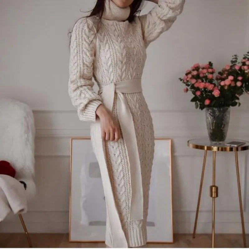 wool knit dress