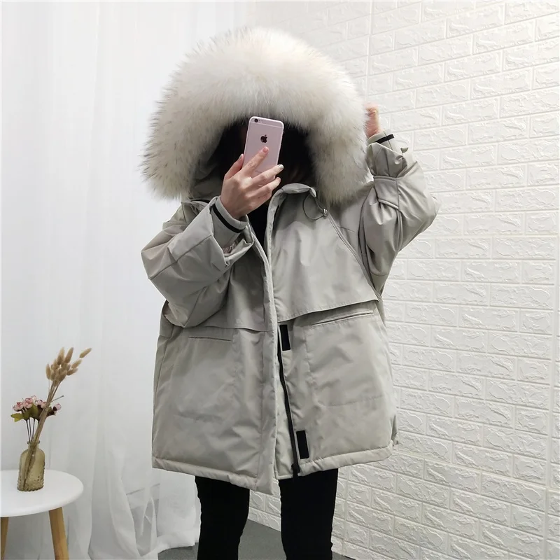 Plus Size Winter Coat Female 90% Duck Down Jacket + Large Fur Hooded 2019 Korean Fashion Women's Down Jackets Parka Hiver LW1009
Plus Size Winter Coat Female 90% Duck Down Jacket + Large Fur Hooded 2019 Korean Fashion Women's Down Jackets Parka Hiver LW1009