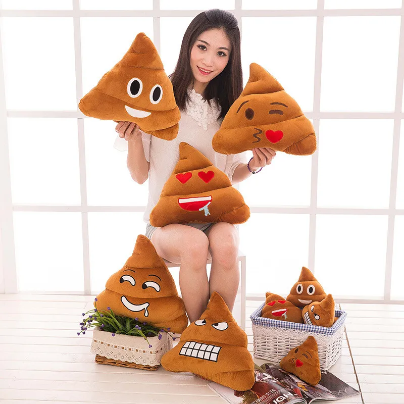 

Emoji Pillow Cushion Shit Poop Shape Pillow Doll Toy Throw Pillow Amusing Emotion Poo Cushion Almofadas Travel Pillow