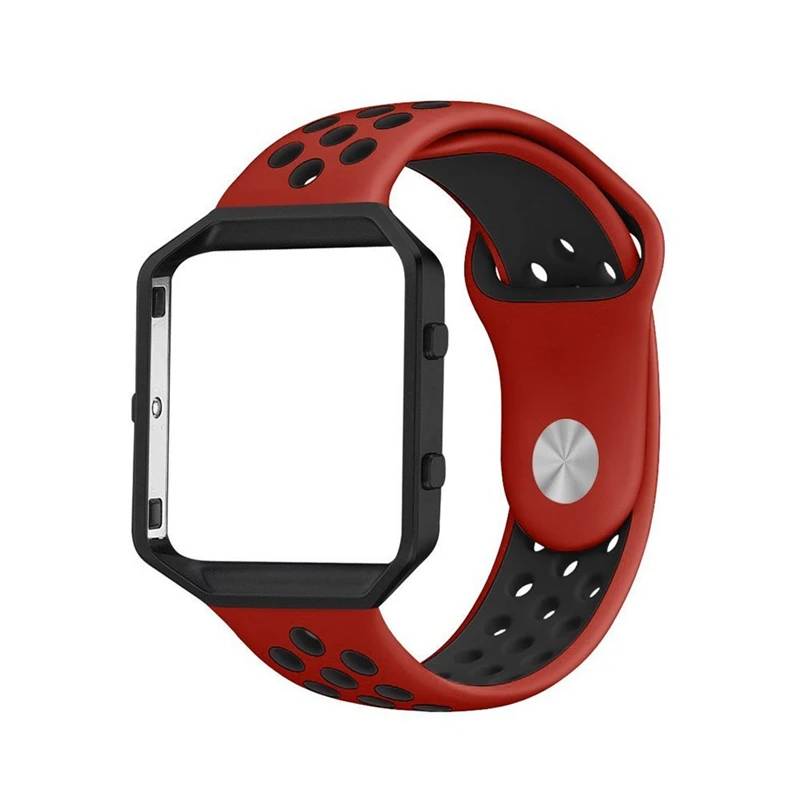 Sport Silicone Soft Band with Ventilation Holes and Stainless Steel Frame for Fitbit Blaze Smart Fitness Watch
Sport Silicone Soft Band with Ventilation Holes and Stainless Steel Frame for Fitbit Blaze Smart Fitness Watch