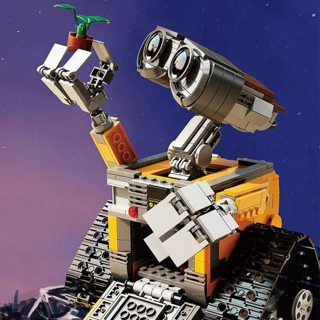 

HOT 687Pcs Idea Robot WALL E Building Blocks Bricks Blocks Toys for Children WALL-E Birthday Gifts