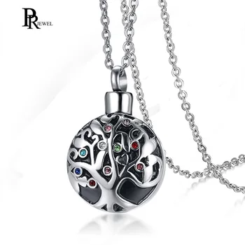Colorful Rhinestone Tree of Life Family Cremation Jewelry Keepsake Memorial Urn Locket Necklace with Free Chain
Colorful Rhinestone Tree of Life Family Cremation Jewelry Keepsake Memorial Urn Locket Necklace with Free Chain