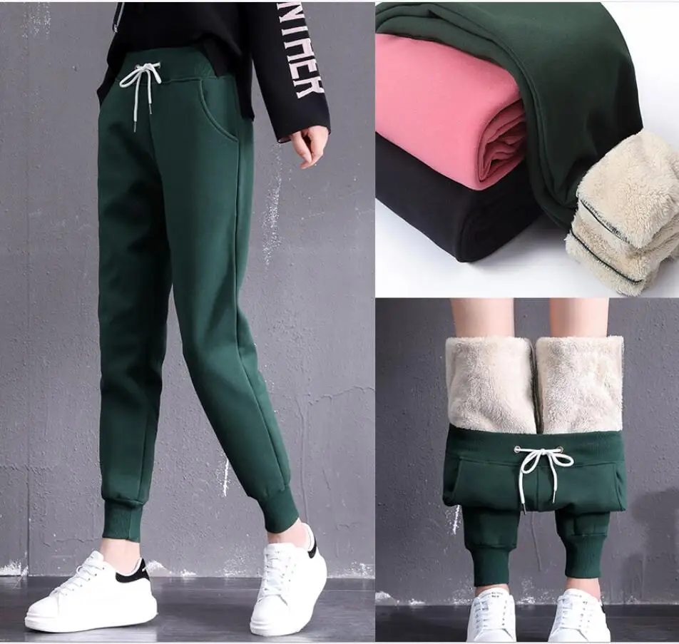 2018 Winter Women Pants Warm Thick Fleece Sweatpants High Waist Plus Size Casual Velvet Winter Pants For Women Trousers jogger
2018 Winter Women Pants Warm Thick Fleece Sweatpants High Waist Plus Size Casual Velvet Winter Pants For Women Trousers jogger
