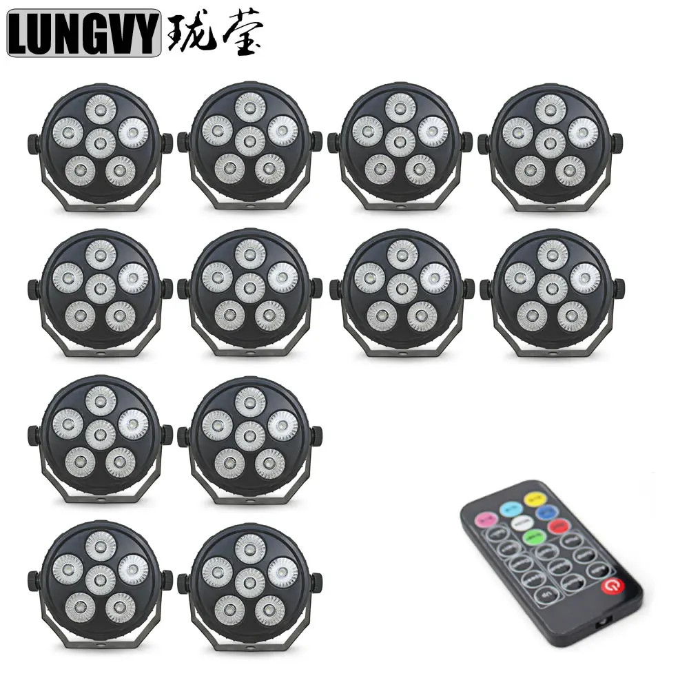 Free Shipping 12pcs/lot New Arrival 6X6W Plastic Mini Led Flat Par Light RGBW Disco Lamp Stage Light Luces Discoteca Laser
Free Shipping 12pcs/lot New Arrival 6X6W Plastic Mini Led Flat Par Light RGBW Disco Lamp Stage Light Luces Discoteca Laser