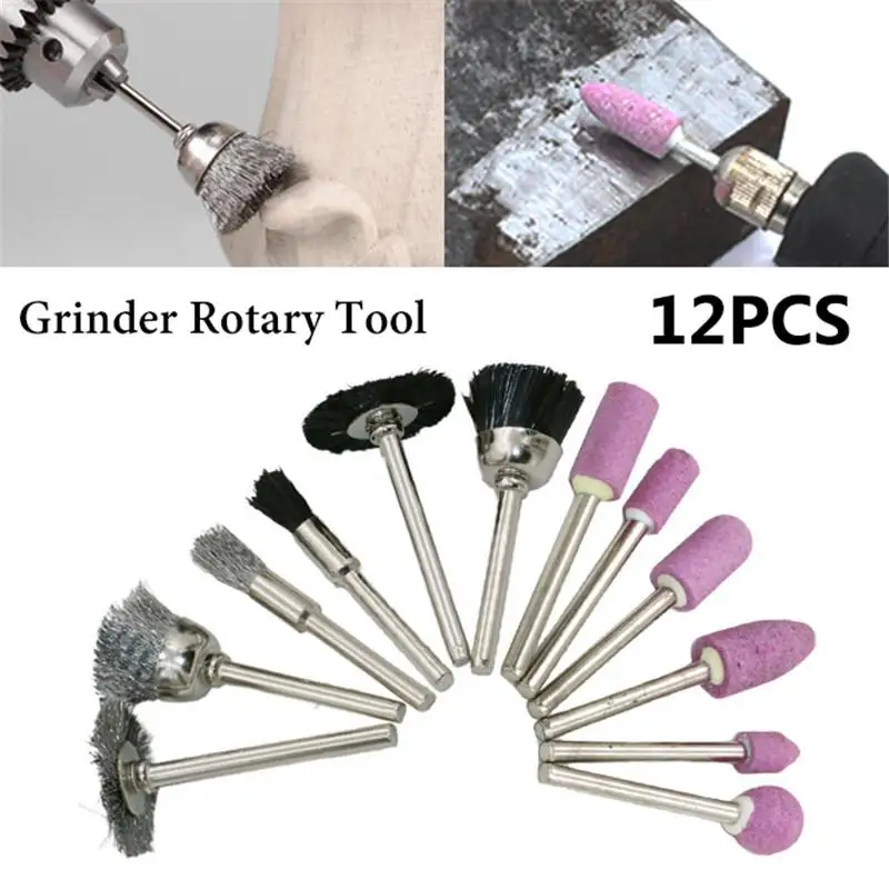 12PCS/SET Polishing Head Grinding Wheel Set Steel Rotary Brush Wire Wheel Brush Grinder Rotary Tool J3
12PCS/SET Polishing Head Grinding Wheel Set Steel Rotary Brush Wire Wheel Brush Grinder Rotary Tool J3