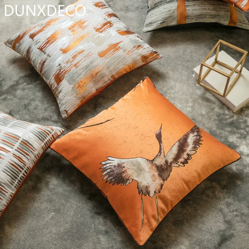 DUNXDECO Cushion Cover Decorative Pillow Case Modern Simple Orange Crane Geometric Coussin Sofa Chair Bedding Room Decoration
DUNXDECO Cushion Cover Decorative Pillow Case Modern Simple Orange Crane Geometric Coussin Sofa Chair Bedding Room Decoration