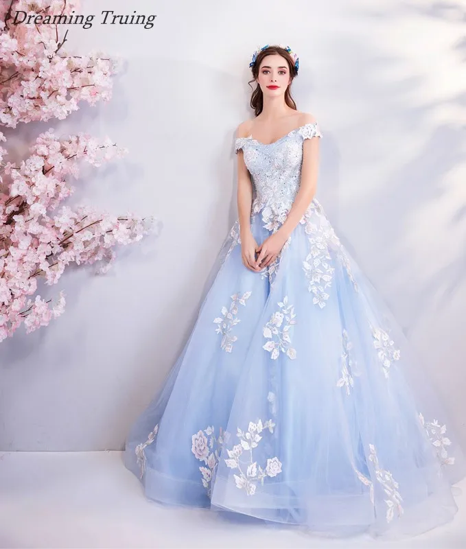 Real Images Ball Gown Light Blue Quinceanera Dress White Appliques For Quinceanera 15 Years Sweet 16 Dresses Vestidos De 15 Anos
Real Images Ball Gown Light Blue Quinceanera Dress White Appliques For Quinceanera 15 Years Sweet 16 Dresses Vestidos De 15 Anos