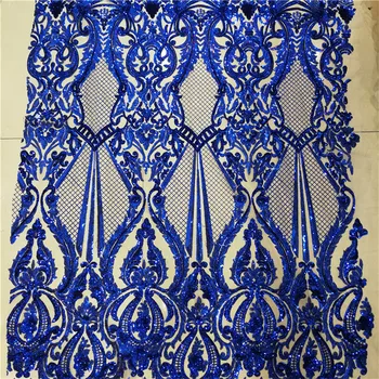 African Lace Fabric Royal Blue New Arrival African Guipure Tulle Lace Fabric With Sequin High Quality French Lace Sequin Fabric
African Lace Fabric Royal Blue New Arrival African Guipure Tulle Lace Fabric With Sequin High Quality French Lace Sequin Fabric