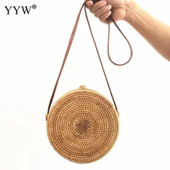 Rattan Weaving Beach Bag Circular Crossbody Bags for Women 2018 Small Women's Handbags Bohemian Female Messneger Bags Designer
Rattan Weaving Beach Bag Circular Crossbody Bags for Women 2018 Small Women's Handbags Bohemian Female Messneger Bags Designer