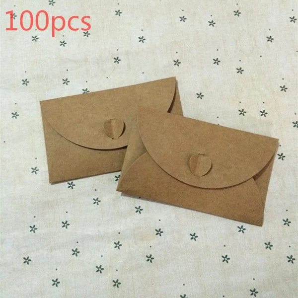 Image New Arrival 100pcs DIY Wedding Invitations Romantic Wedding Business Party Birthday Invitation Cards Blank manila envelope