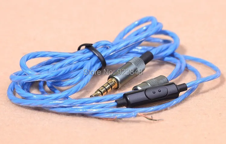DIY font b headphone b font material Accessories Cable earphone wire with MIC OFC wire 30core