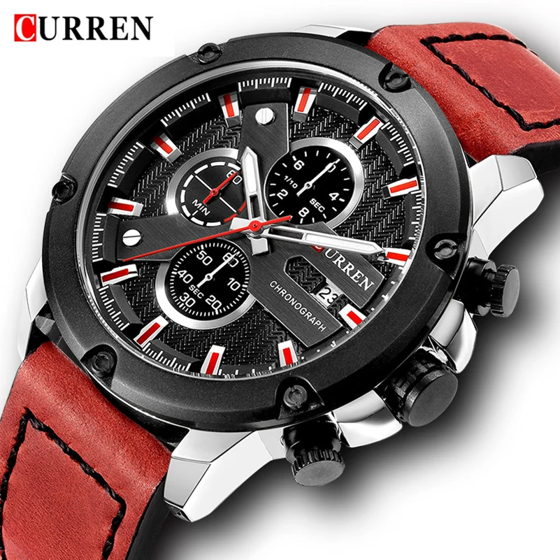 Curren Watch Military Watches Men Brand Quartz Army Sport Chronograph Waterproof Watches Men Leather Wristwatch Watch Male Clock
Curren Watch Military Watches Men Brand Quartz Army Sport Chronograph Waterproof Watches Men Leather Wristwatch Watch Male Clock