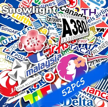 New Style 52Pcs Airline Logo High Quality Stickers Aviation Travel Trip For Suitcase Laptop Decal Fashion DIY Waterproof Sticker
New Style 52Pcs Airline Logo High Quality Stickers Aviation Travel Trip For Suitcase Laptop Decal Fashion DIY Waterproof Sticker