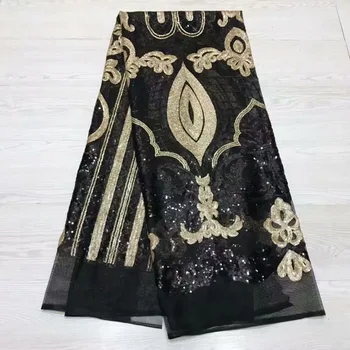 Black Gold Nigerian Sequins Lace Fabrics Idian Nigerian Lace Fabrics Embroidery African Tulle French Lace Materials For Women
Black Gold Nigerian Sequins Lace Fabrics Idian Nigerian Lace Fabrics Embroidery African Tulle French Lace Materials For Women