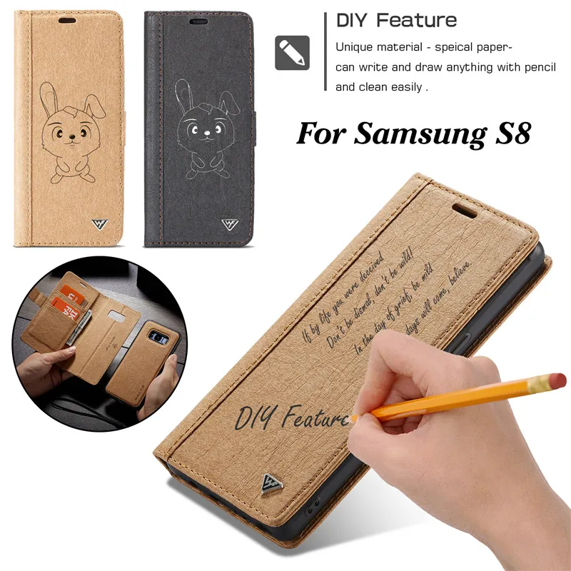 Кожаный чехол кошелек для Samsung S7 Edge S8 Plus Note 8 9 Магнитный съемный откидной Чехол iPhone