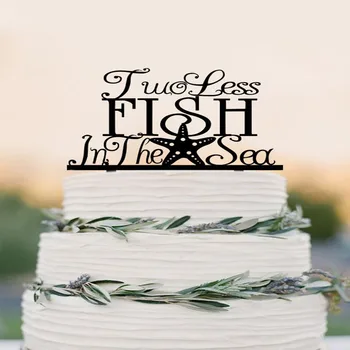 Two Less Fish in The Sea Wedding Cake Topper, starfish cake topper, beach wedding decorations,Nautical Cake Topper,Engagement 
Two Less Fish in The Sea Wedding Cake Topper, starfish cake topper, beach wedding decorations,Nautical Cake Topper,Engagement